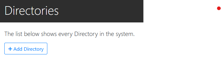 Showing 'Add Directory' button location