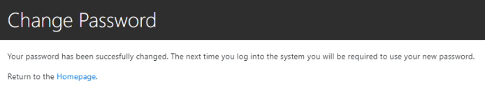 change password done