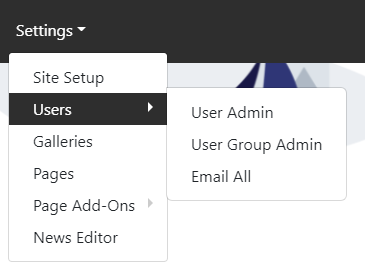 find user admin
