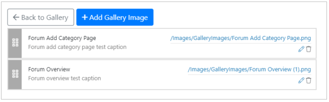 Gallery Image Manager