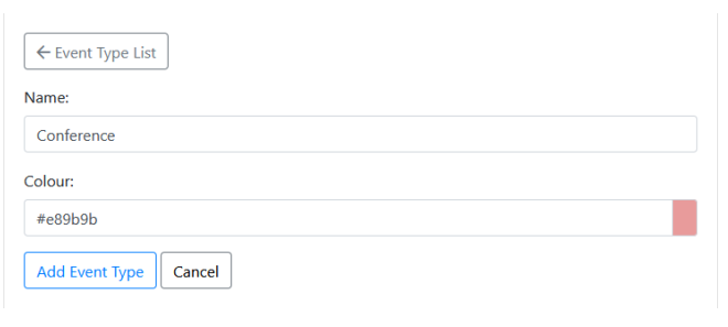 Add Event Type Form