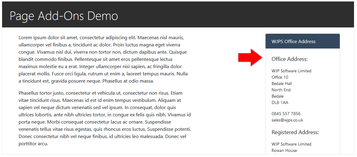 Page Add On On Page